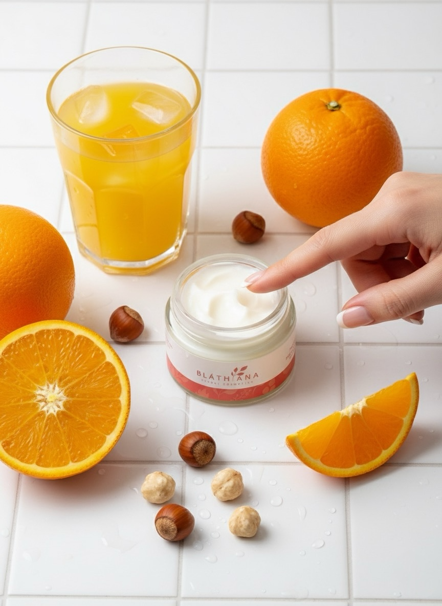 SWEET ORANGE + HAZELNUT FACE MOISTURISER