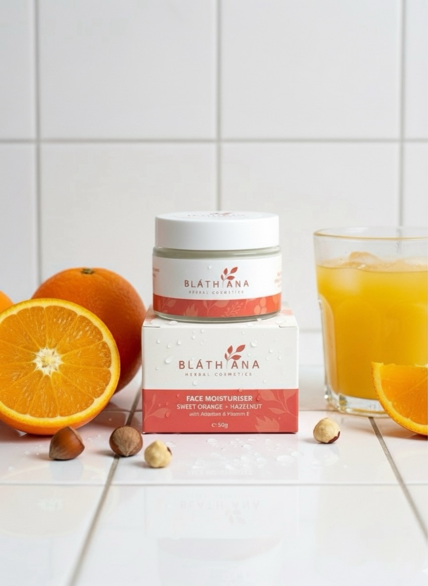SWEET ORANGE + HAZELNUT FACE MOISTURISER