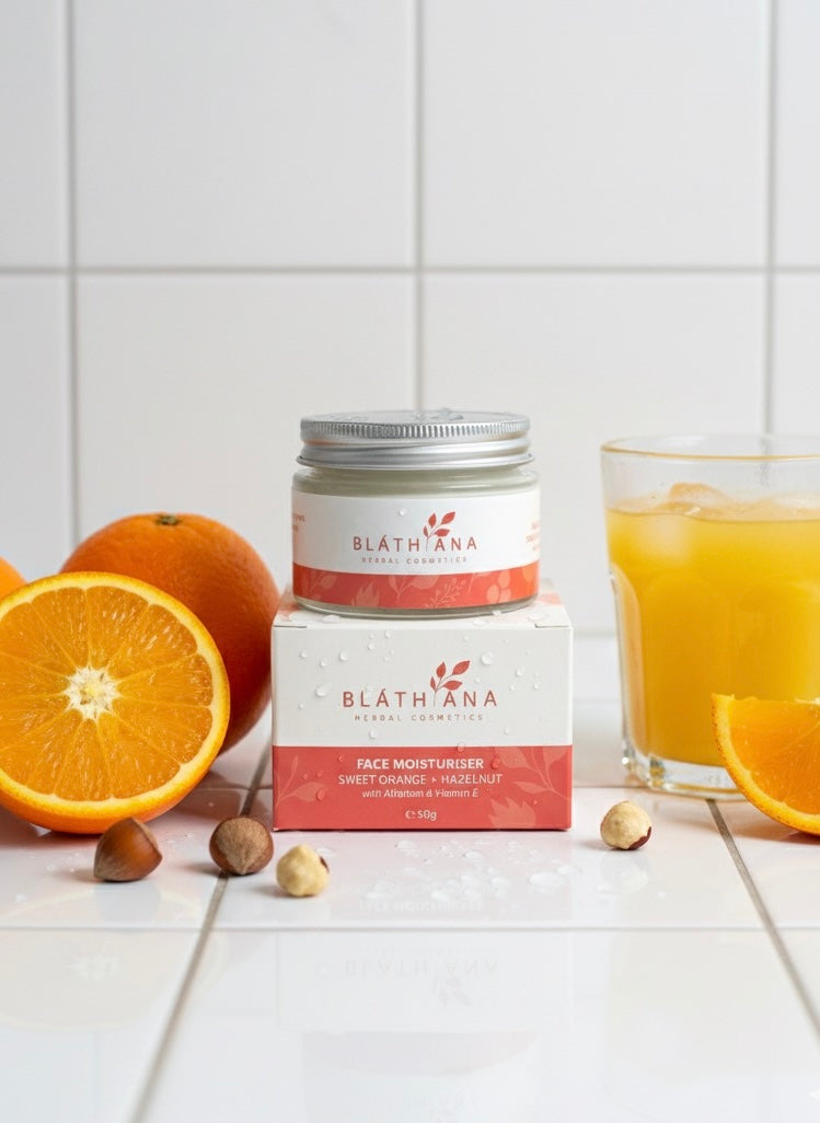SWEET ORANGE + HAZELNUT FACE MOISTURISER