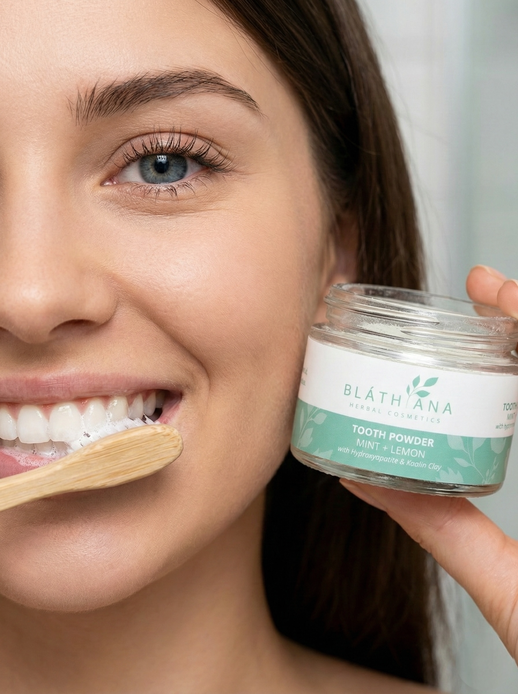 NATURAL TOOTH POWDER - MINT + LEMON