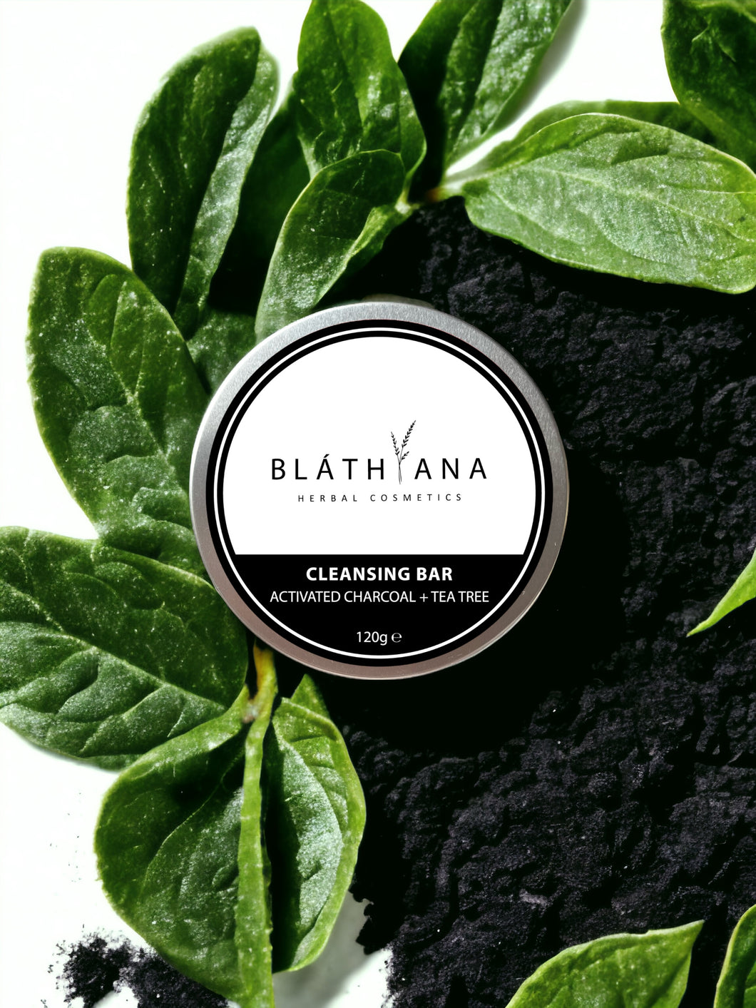 ACTIVATED CHARCOAL + TEA TREE OIL CLEANSING BAR