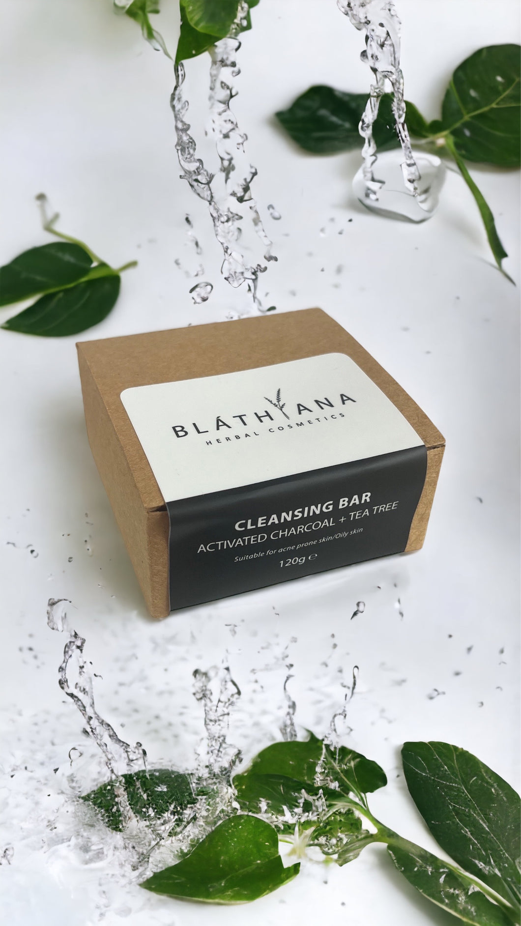 ACTIVATED CHARCOAL + TEA TREE OIL CLEANSING BAR